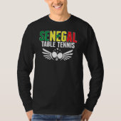 Senegal Ping Pong Support Senegalese Table Tenni Tシャツ (正面)