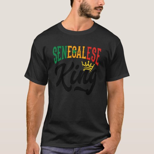 Senegalese King Senegal Senegalese Senegal Flag Tシャツ (正面)