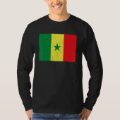 Senegalese Senegal Flag Pride Senegalese Flag Tシャツ (正面)