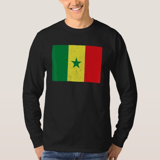 Senegalese Senegal Flag Pride Senegalese Flag Tシャツ (正面)