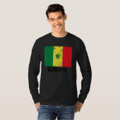 Senegalese Senegal Flag Pride Senegalese Flag Tシャツ (正面フル)