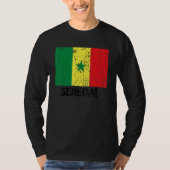 Senegalese Senegal Flag Pride Senegalese Flag Tシャツ (正面)