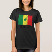 Senegalese Senegal Flag Pride Senegalese Flag Tシャツ (正面)