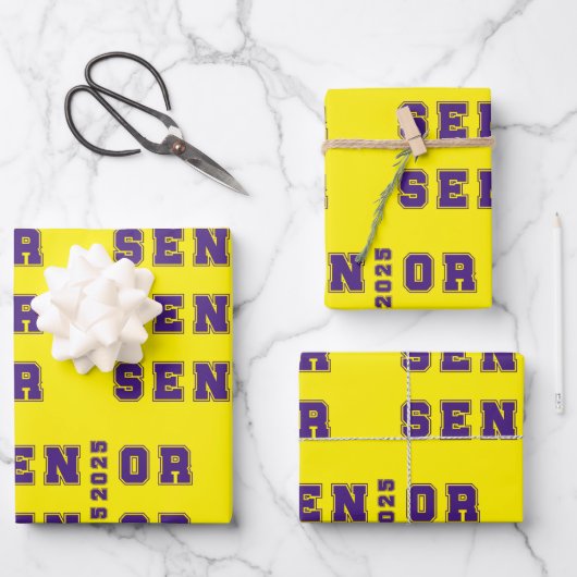 Senior 2025 ラッピングペーパーシート (正面)