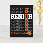 Senior 2025 Sketll Brother Gift Cl Of 2025 Proud B カード (黄色い花)