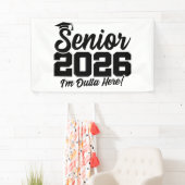 Senior 2026 卒業おめでとう フレーズ 卒業記念 横断幕 (インサイチュ)