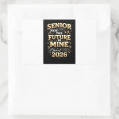 Senior 2026 – 未来は私のもの 長方形シール (バッグ)