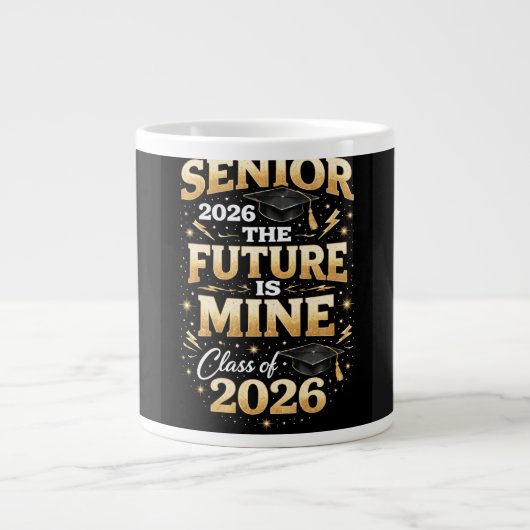 Senior 2026 – 私の未来 ジャンボコーヒーマグカップ (正面)