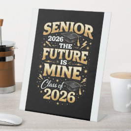 Senior 2026 – 私の未来 台座サイン