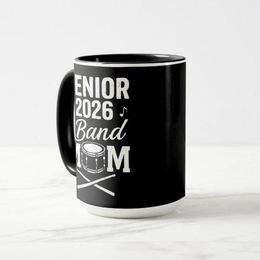 Senior 2026 Band Mom マグカップ (正面左)