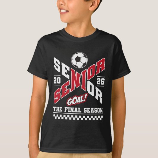 Senior 2026 Cl Of 2026 The Final Season Soccer Mom Tシャツ (正面)
