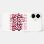 Senior 2026 Class of 2026 Coquette Pink Bow Gradua Case-Mate iPhoneケース (裏面 (横))