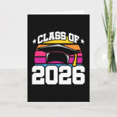 Senior 2026 Class of 2026 Graduation Retro Sunset カード (正面)
