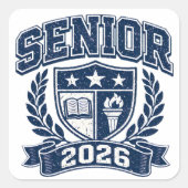 Senior 2026 – Final Year Pride College スクエアシール (正面)