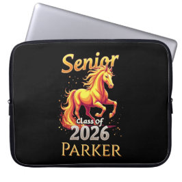Senior 2026 Fire Horse Chinese Zodiac Personalized ラップトップスリーブ