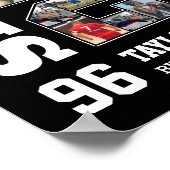 Senior 2026 Football Team Sports Photo Collage ポスター (角)