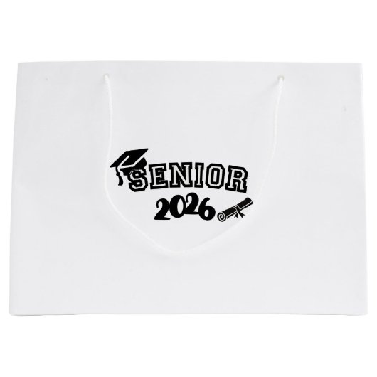 Senior 2026 Gift Bag ラージペーパーバッグ (正面)