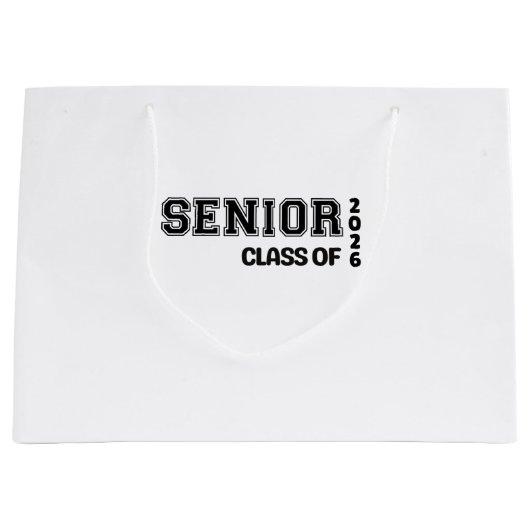 Senior 2026 Gift Bag ラージペーパーバッグ (正面)