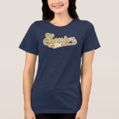 Senior 2026 Gold with Blue Polka Dots Lion T-Shirt トライブレンドＴシャツ (正面)