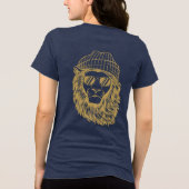 Senior 2026 Gold with Blue Polka Dots Lion T-Shirt トライブレンドＴシャツ (裏面)