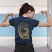 Senior 2026 Gold with Blue Polka Dots Lion T-Shirt トライブレンドＴシャツ