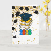 Senior 2026 Graduation Graphic - Educational  カード (黄色い花)