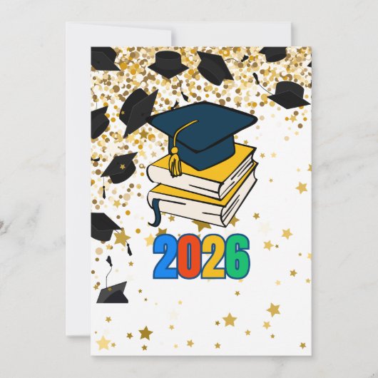 Senior 2026 Graduation Graphic - Educational  サンキューカード (正面)