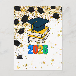 Senior 2026 Graduation Graphic - Educational  シーズンポストカード