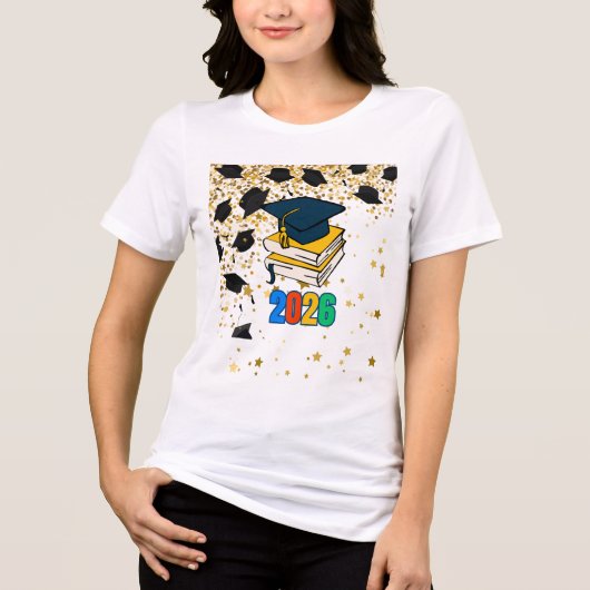 Senior 2026 Graduation Graphic - Educational  トライブレンドＴシャツ (正面)