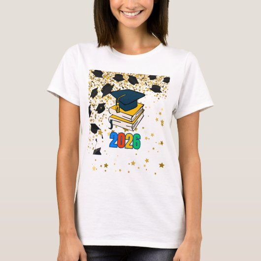 Senior 2026 Graduation Graphic - Educational  Tシャツ (正面)