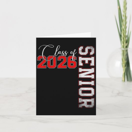 Senior 2026 Graduation My Last First Day Of Cl Of  カード (正面)