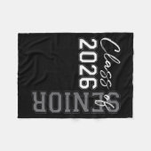 Senior 2026 Graduation My Last First Day Of Cl Of  フリースブランケット (正面(横))