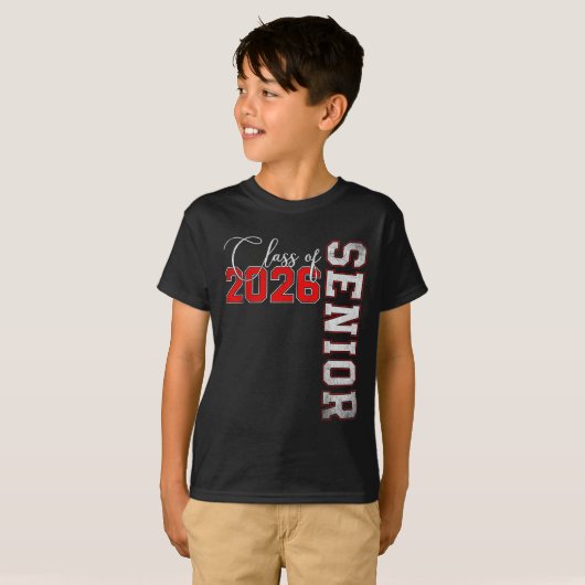 Senior 2026 Graduation My Last First Day Of Cl Of  Tシャツ (正面フル)