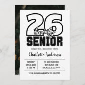 Senior 2026 Graduation Photo 招待状 (正面/裏面)