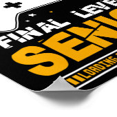 Senior 2026 Level Up Final Graduation Grad Gaming  ポスター (角)