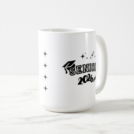 Senior 2026 Mug コーヒーマグカップ (正面右)