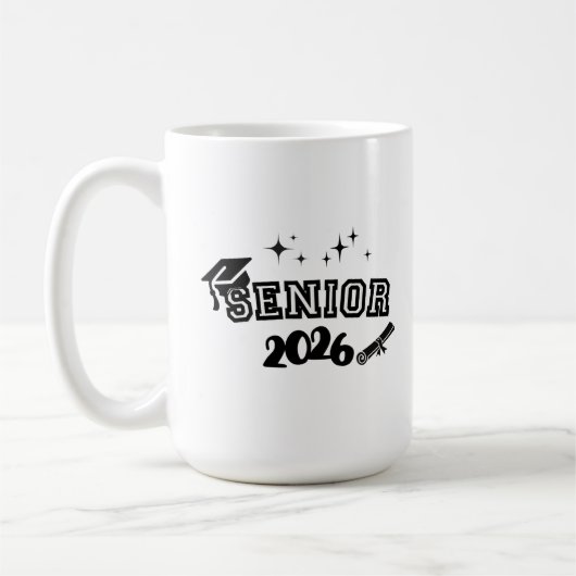 Senior 2026 Mug コーヒーマグカップ (左)