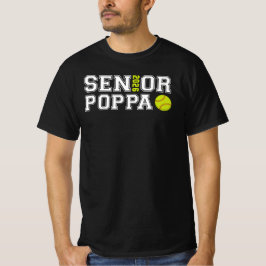 Senior 2026 Poppa Softball Graduation Grandpa Dad Tシャツ