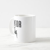 Senior 2026 Soccer Silhouette Design Cl Of 26  コーヒーマグカップ (正面左)