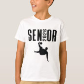 Senior 2026 Soccer Silhouette Design Cl Of 26  Tシャツ (正面)