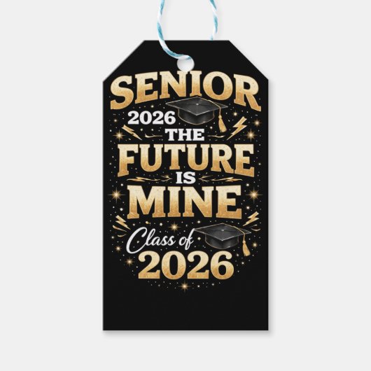 Senior 2026 – The Future is Mine ギフトタグ (正面)