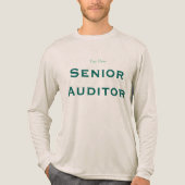 "Senior Auditor" トライブレンドTシャツ (正面)