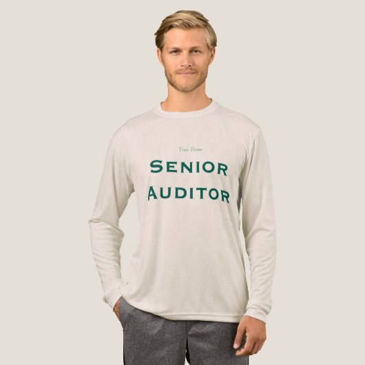 "Senior Auditor" トライブレンドTシャツ (正面全体)