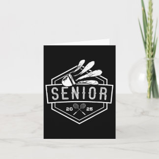 Senior Badminton Player Shuttle Cl Of 2025 Graduat カード