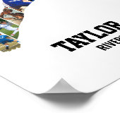 Senior Baseball Pitcher Sports Photo Collage ポスター (角)