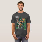 Senior Baseball Player Custom Photo Collage Green Tシャツ (正面フル)