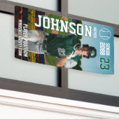 Senior Baseball Player School Team Sports Photo 横断幕 (ビルの外側)