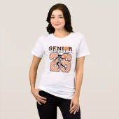 Senior Basketball 2026 Checkerboard Twenty Six  トライブレンドＴシャツ (正面全面)