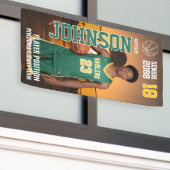 Senior Basketball Custom Template Photo Sports 横断幕 (ビルの外側)