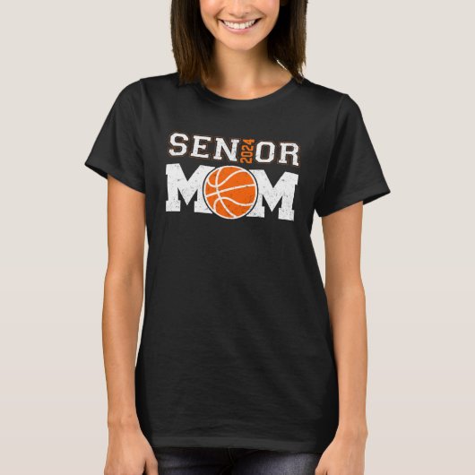 Senior Basketball Mom Class Of 2024 Player Graduat Tシャツ (正面)